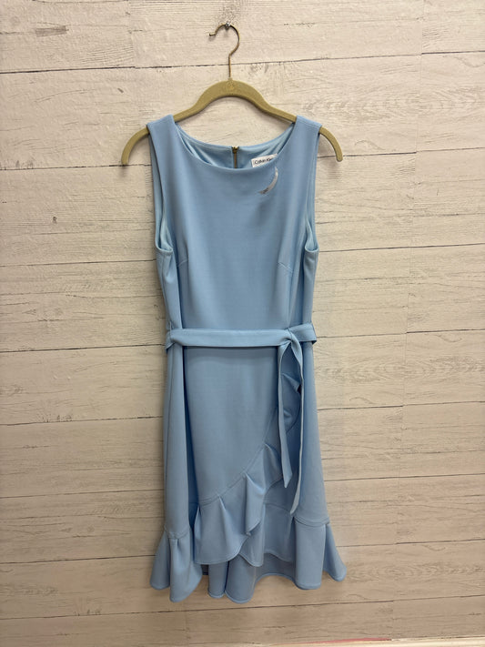 Size 6 Calvin Klein Baby Blue GOWN