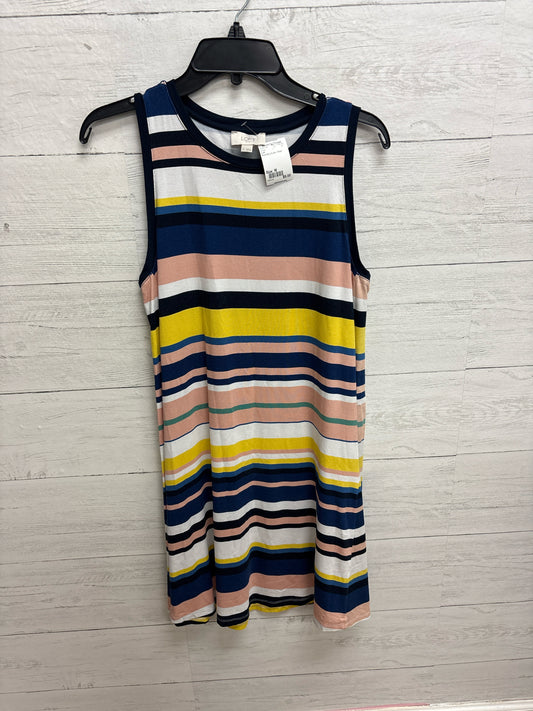 Size M Loft Multi blk,pnk,ylw Dress