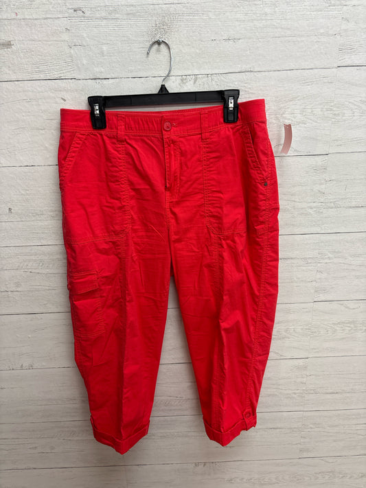 Size 10 Chico's Design Coral Womens Capri