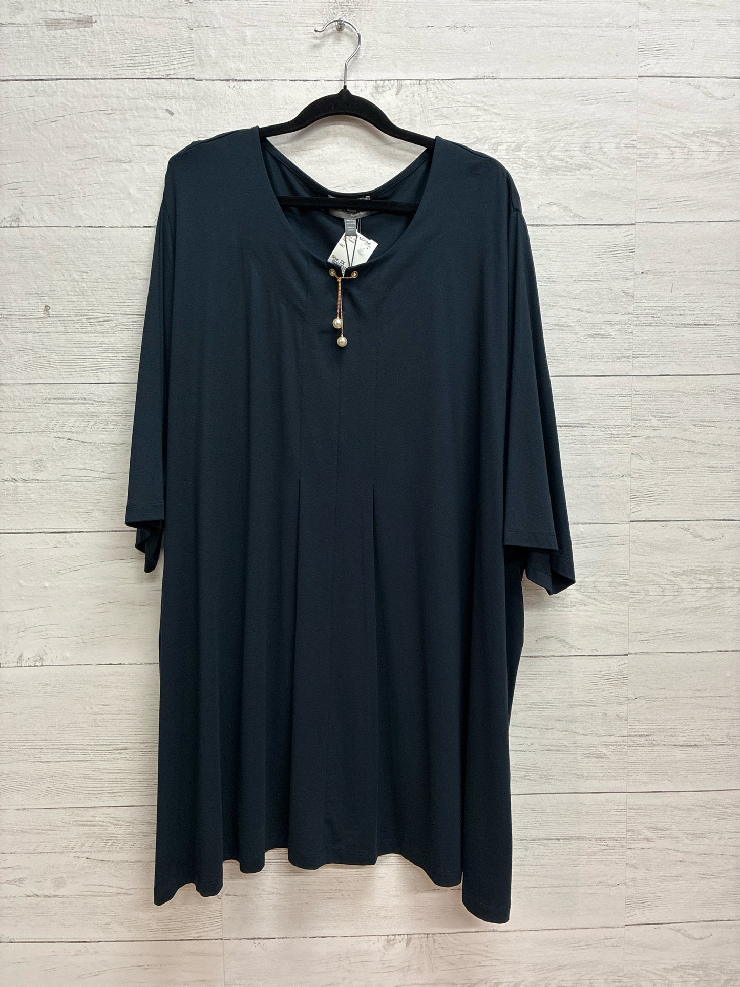 Size 3X Ulla Popken Navy Womens Shirt