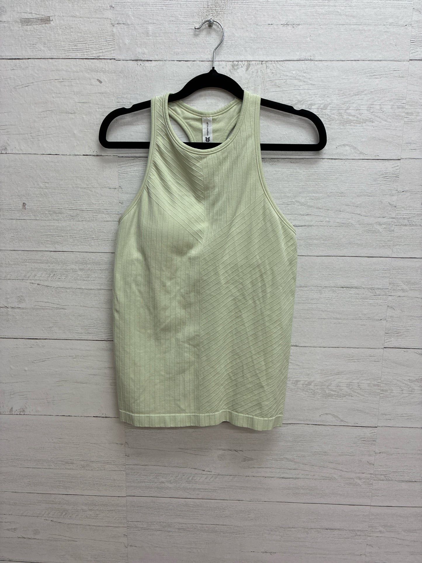 Size M ALL IN MOTION Green Womens Tank-Top