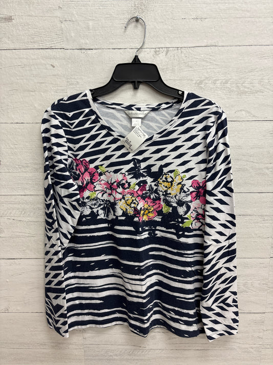 Size M Christopher & Banks Blue/Pink Womens Shirt