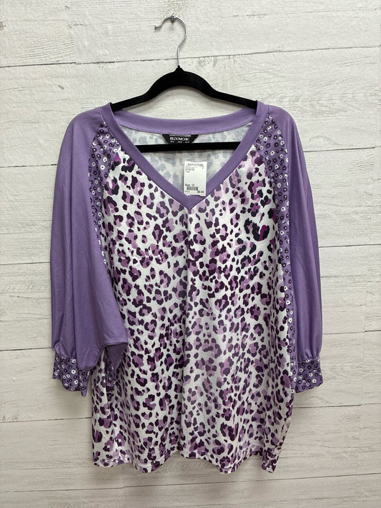 Size 12 BLOOM CHIC Purple Womens Shirt
