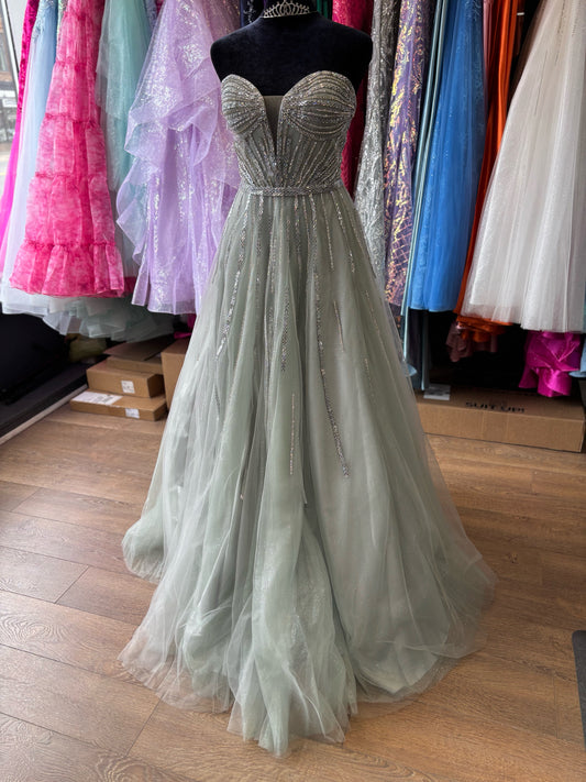 Size 6 Emmi's Elegance Sage GOWN