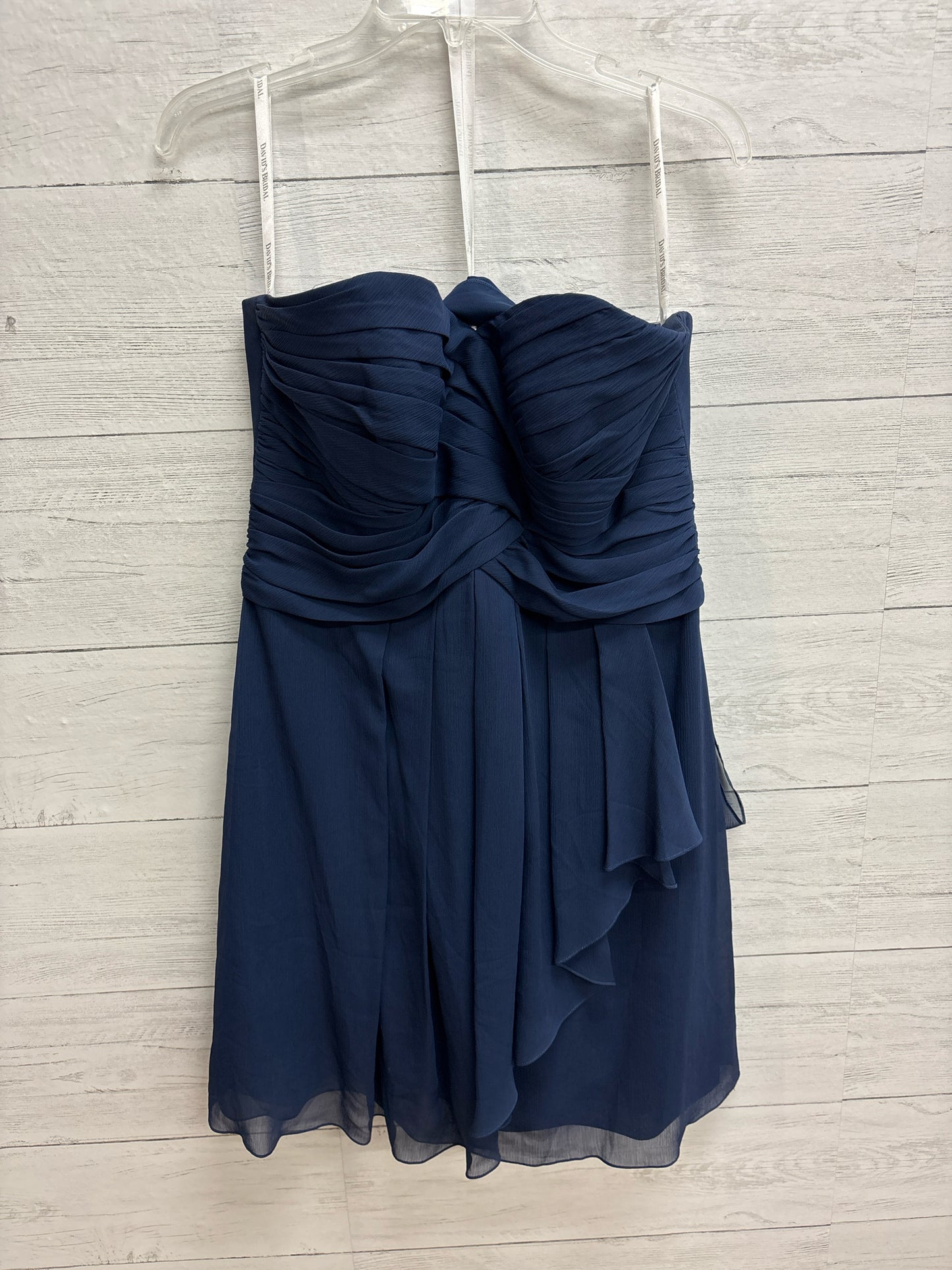 Size 12 Davids Bridal Navy GOWN