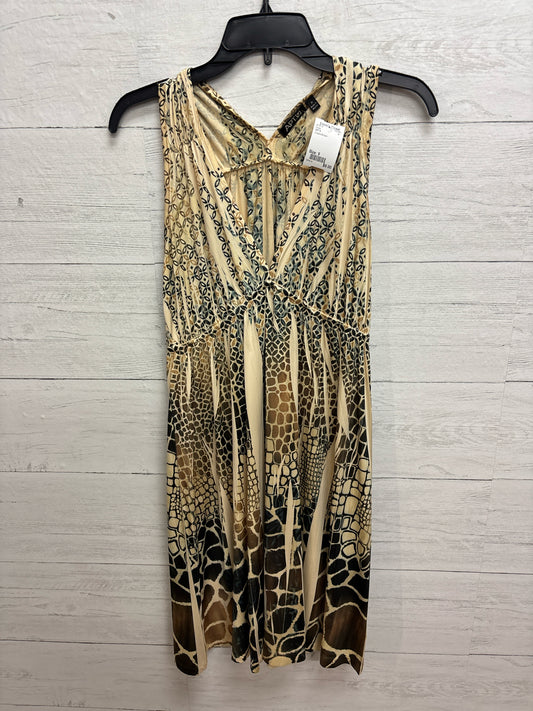 Size 9 APT.9 Cream/Brown Dress