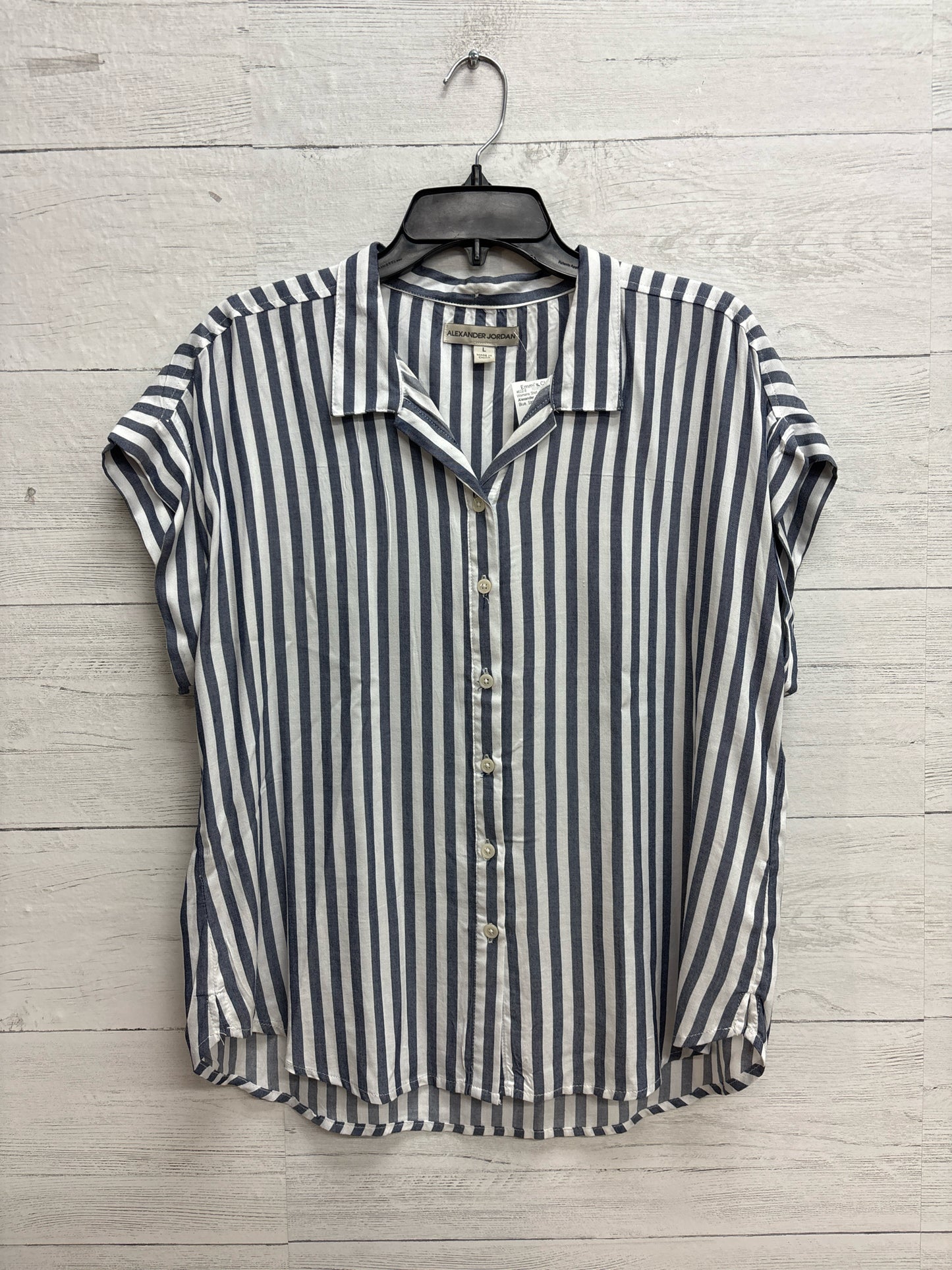 Size L Alexander Jordan Blue Womens Shirt