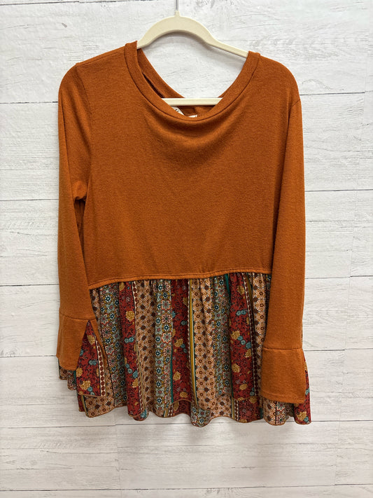 Size M HAPTICS Orange Womens Shirt