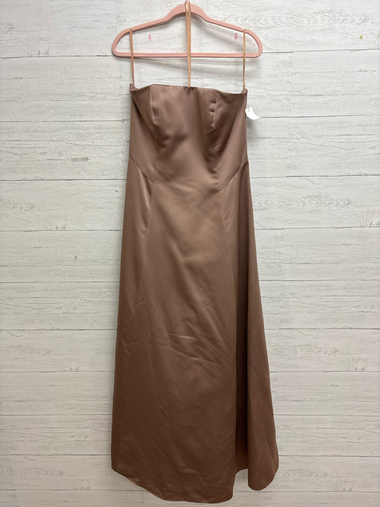 Size 12 Michaelangelo Tan Gown