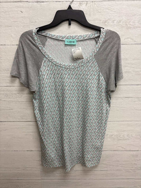 Size M P.S Kate grey/teal Womens Shirt