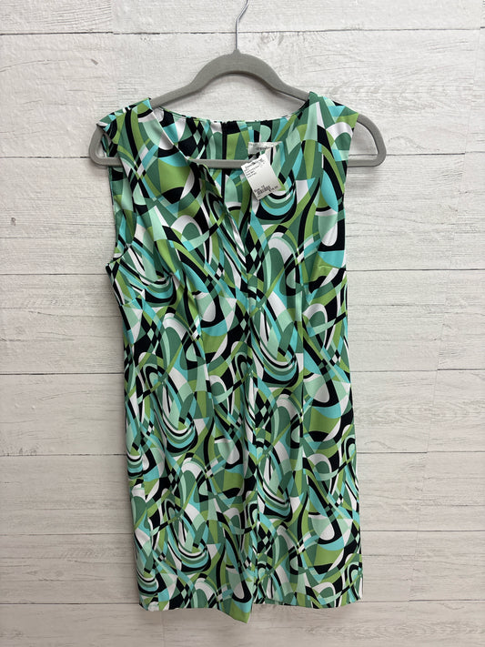 Size 10 Dress Barn Green/Navy Dress/Evening Wear