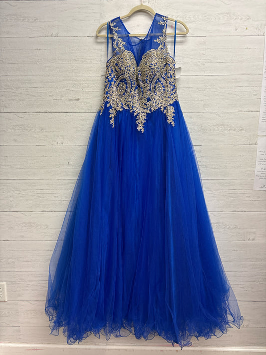 Size XL LET'S ROYAL BLACK/GOLD GOWN