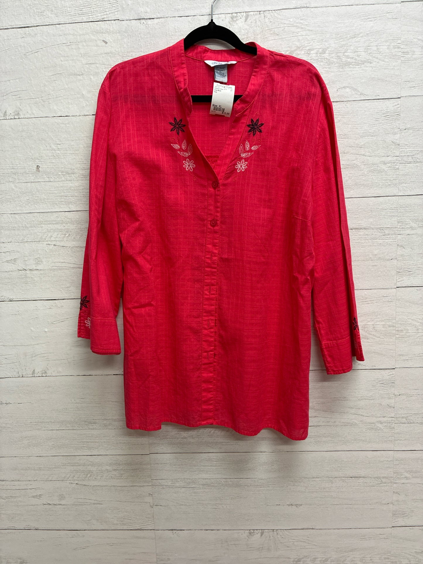 Size XL City Blues Pink Womens Shirt