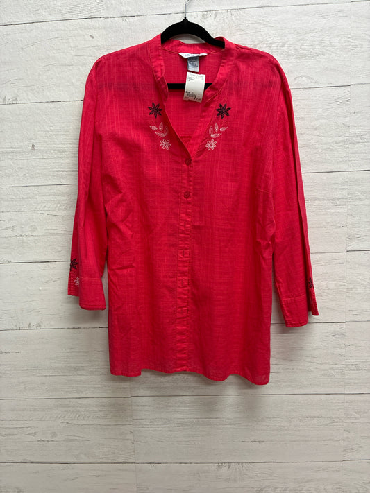 Size XL City Blues Pink Womens Shirt