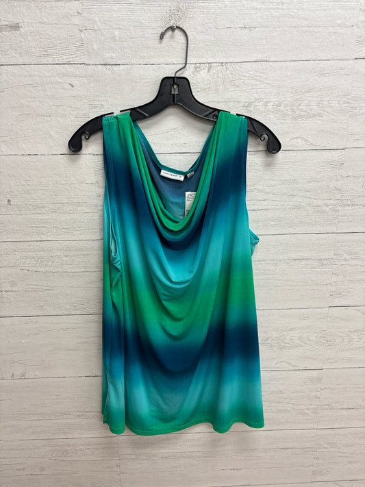 Size 1X Susan Graver teal/blue Womens Shirt