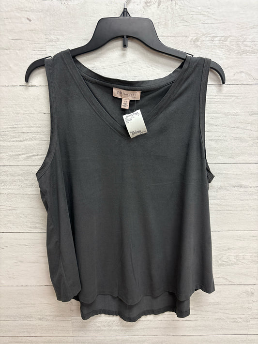 Size L Philosophy Grey Womens Tank-Top