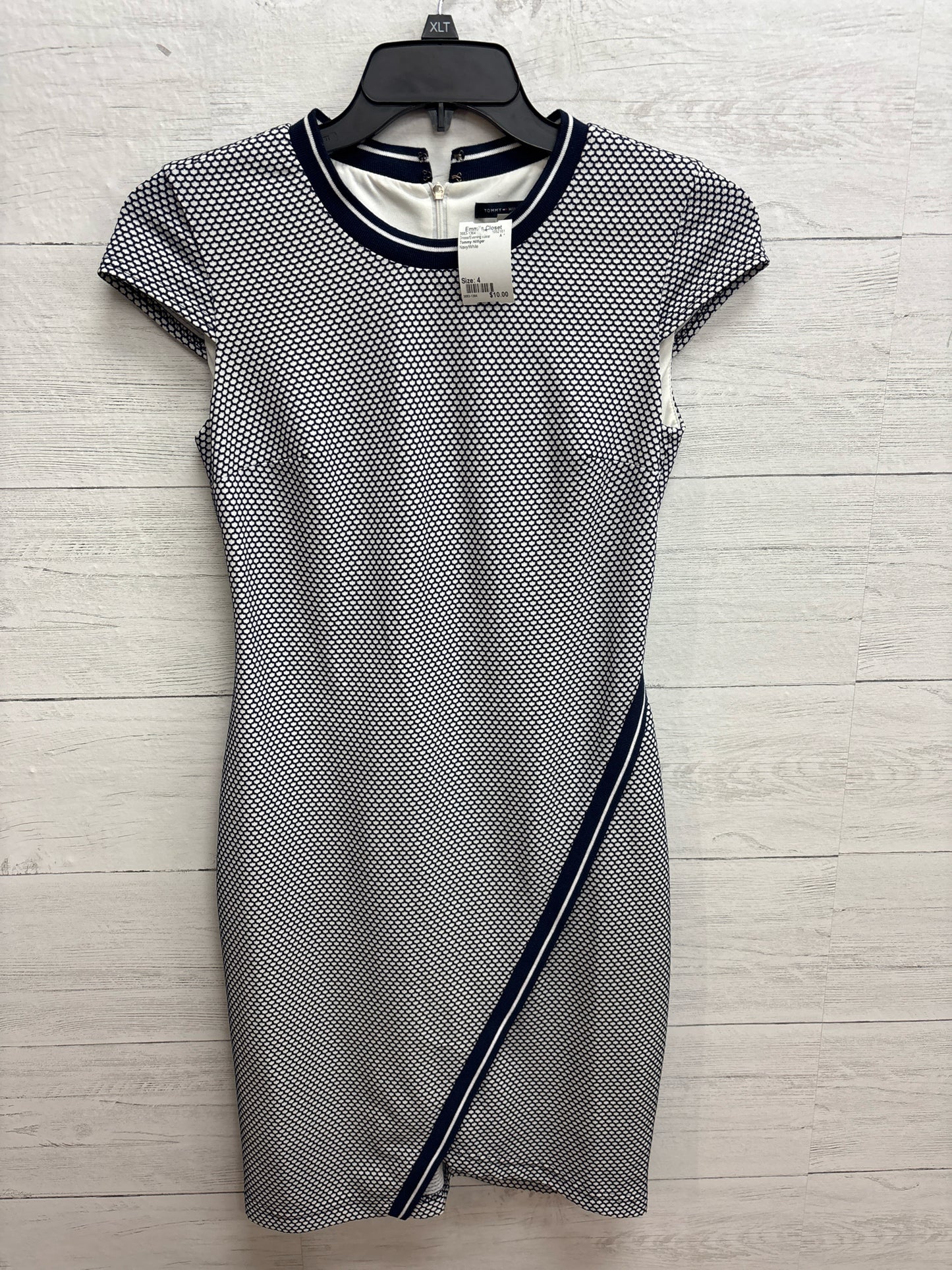 Size 4 Tommy Hilfiger Navy/White Dress/Evening Wear
